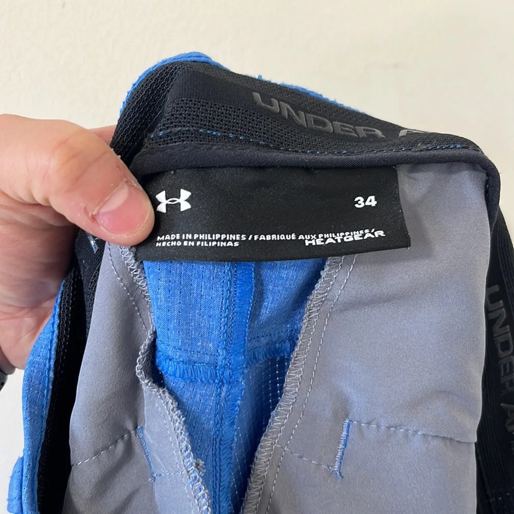 Under Armour Men’s Blue Showdown Flat Front Shorts Size 34 - Picture 9 of 9